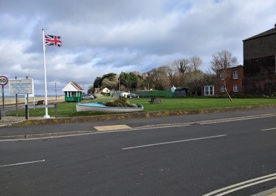 Green space along East Cowes Esplanade