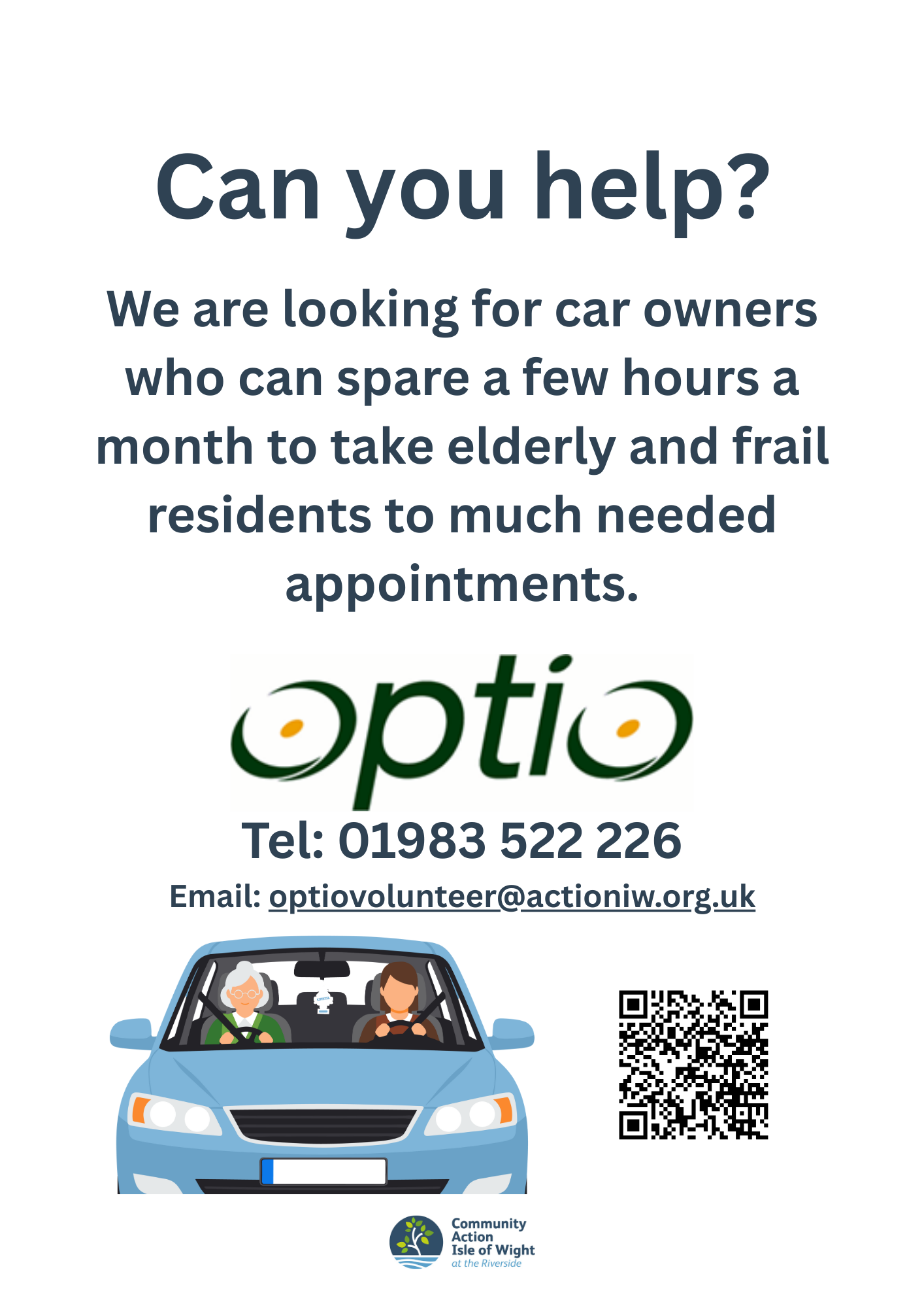 Can You Help? — Optio Volunteer Drivers