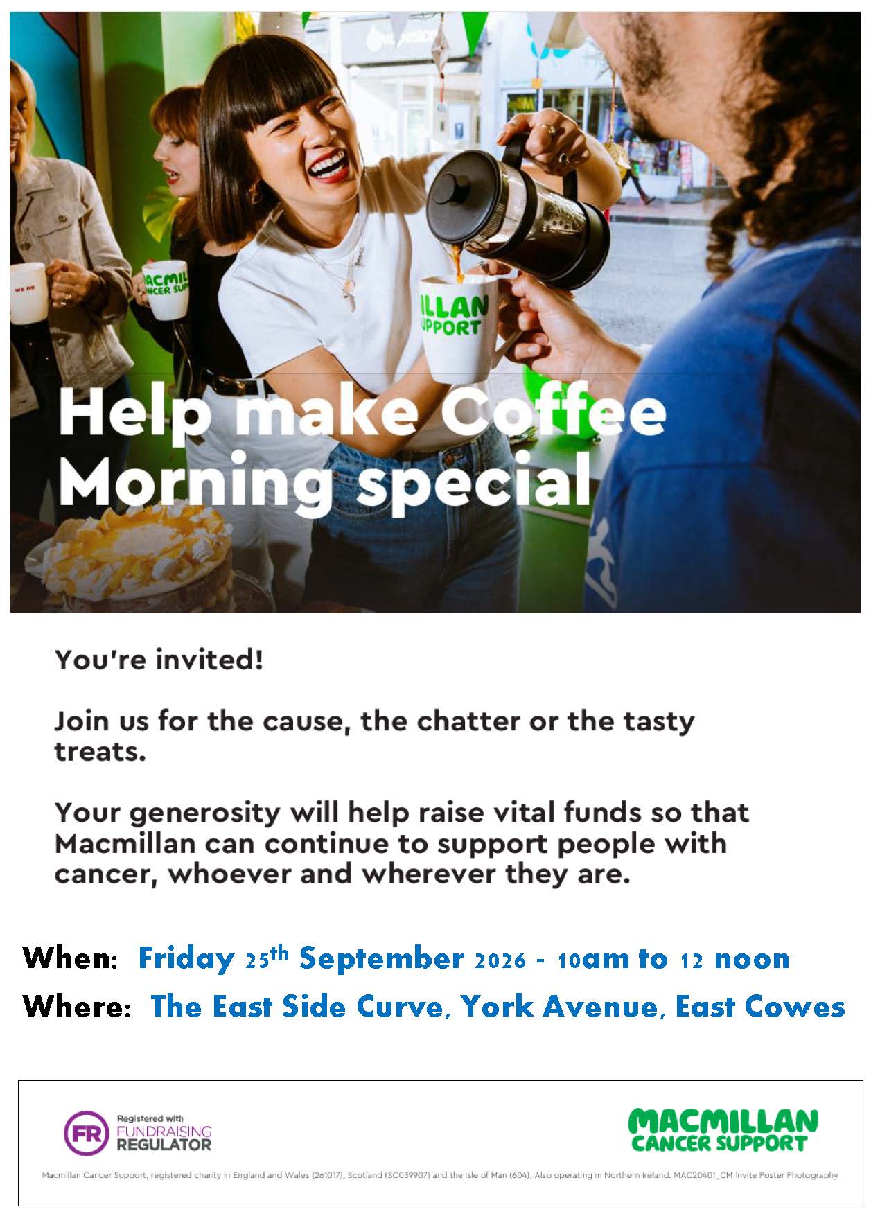 Macmillan Coffee Morning 2026